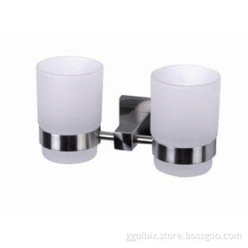 Double Ring Wall Mounted Tumbler Holder Bathroom Hardware C